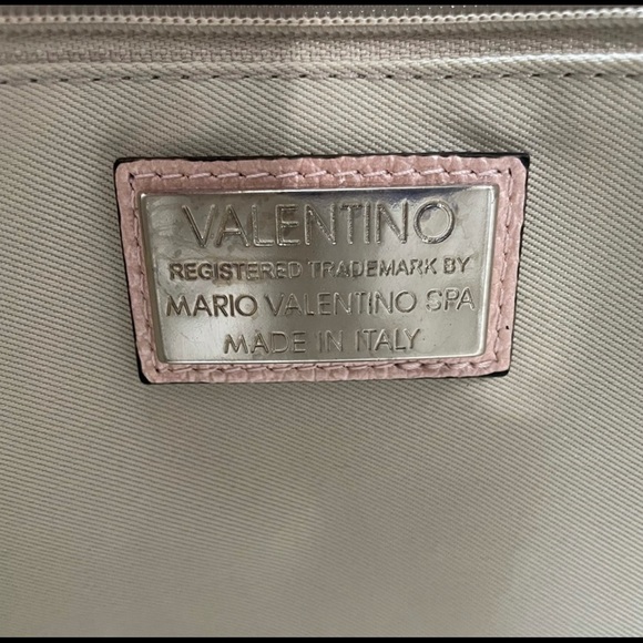 SOLD! - Valentino Minimi Rock Studded Rose Gold Satchel - Picture 6 of 8